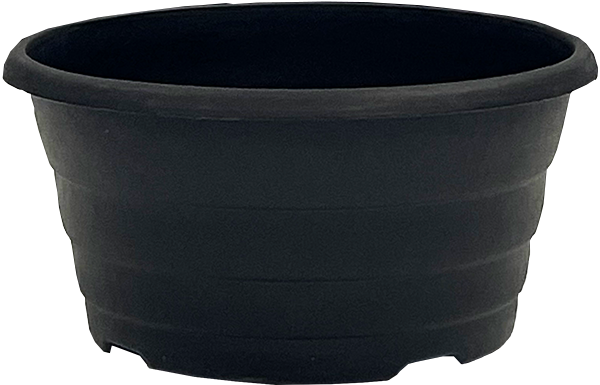 7 Inch Bamba Bowl Black - 40 per case - Decorative Planters